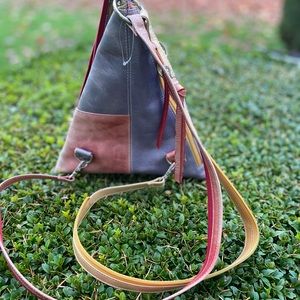 Cirque Du Soleil  handbag Backpack , Genuine leather  triangle / Square